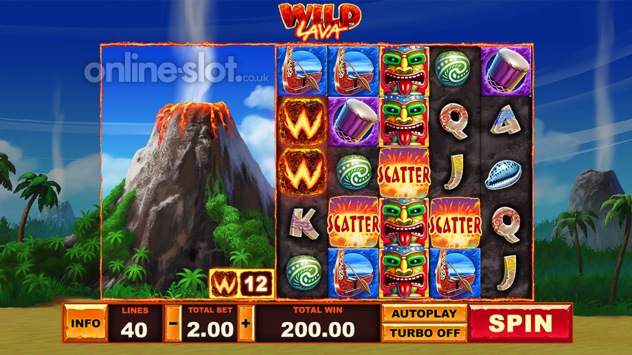 Wild Lava slot base game