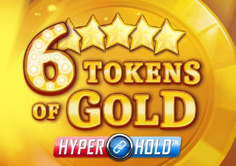6 tokens of gold slot logo