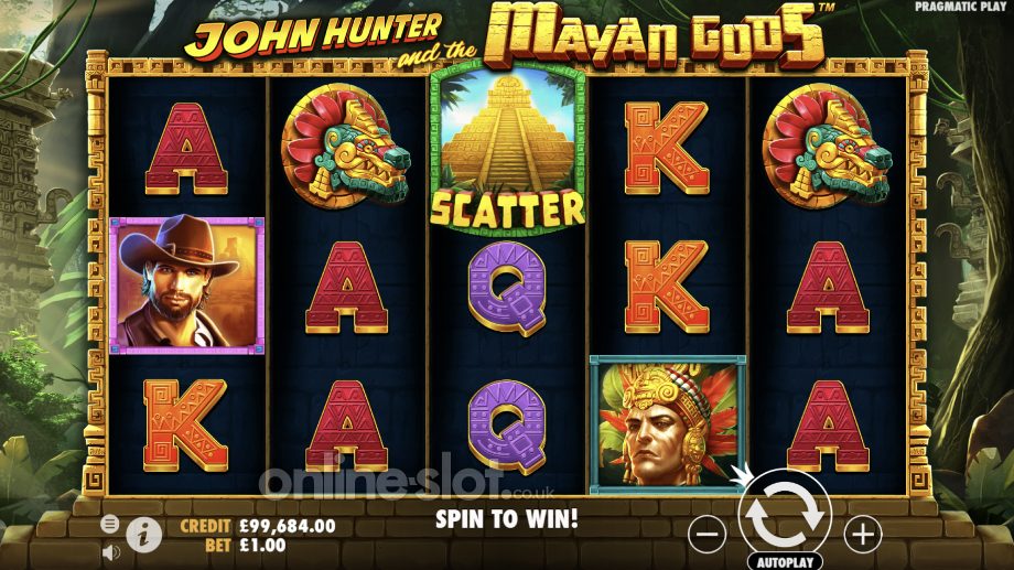 john-hunter-and-the-mayan-gods-slot-base-game