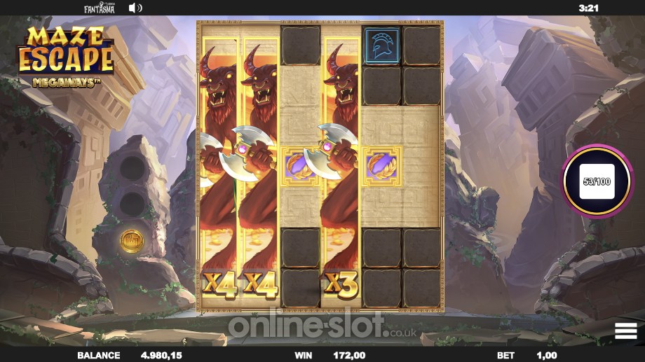 maze-escape-megaways-slot-minotaur-wild-feature