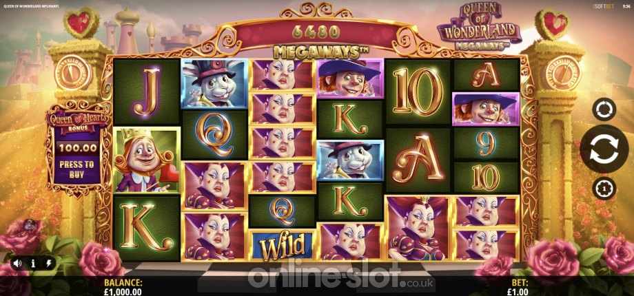 queen-of-wonderland-megaways-slot-base-game