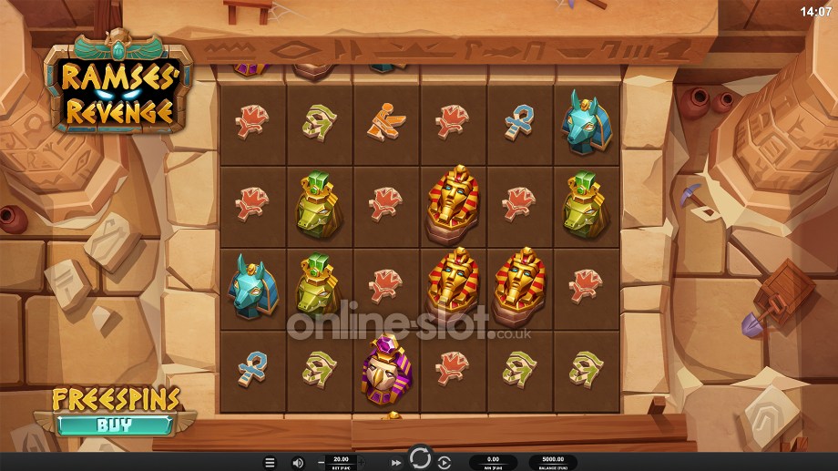 ramses-revenge-slot-base-game