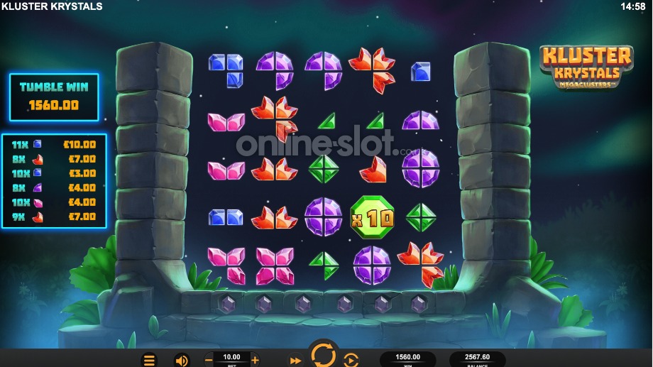 kluster-krystals-megaclusters-slot-multiplier-feature