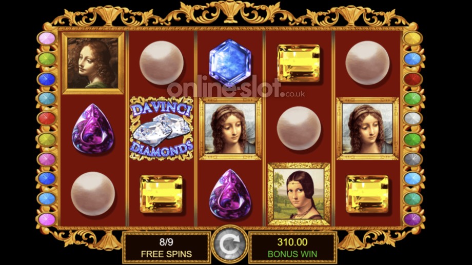 da-vinci-diamonds-slot-free-spins-bonus-feature