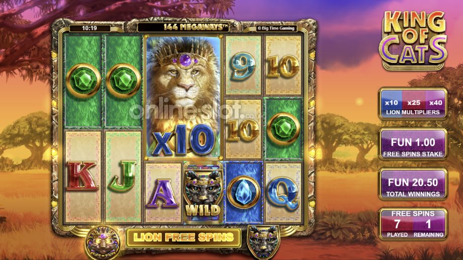 king-of-cats-megaways-slot-lion-free-spins-feature