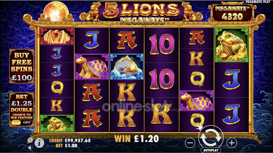 5-lions-megaways-slot-base-game