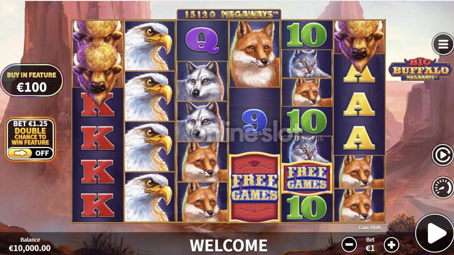 big-buffalo-megaways-slot-base-game