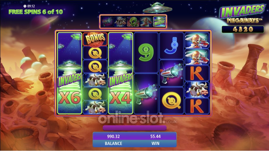 invaders-megaways-slot-free-spins-feature