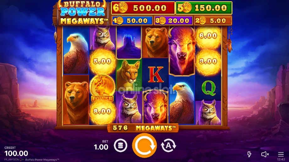 buffalo-power-megaways-slot-base-game
