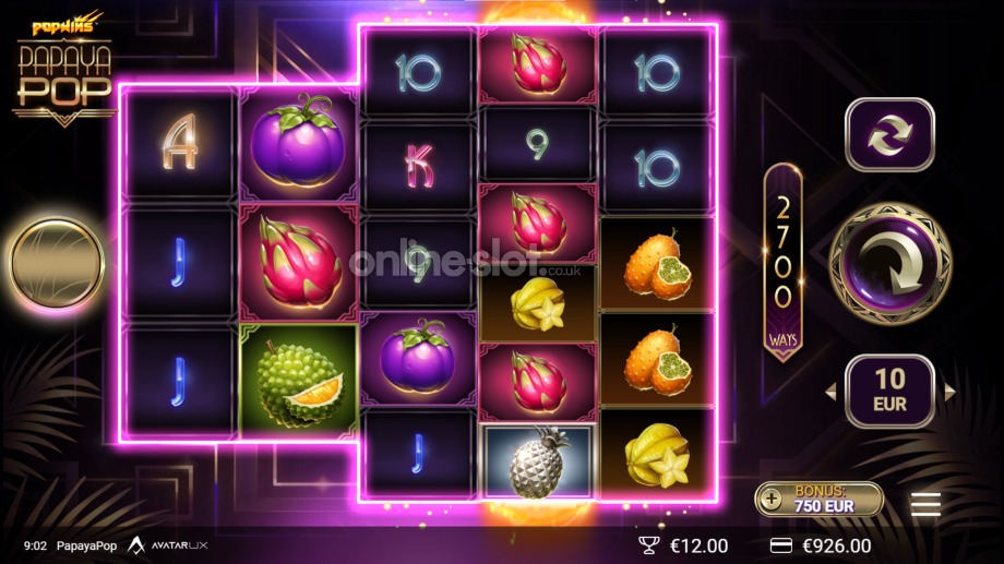 papayapop-slot-base-game