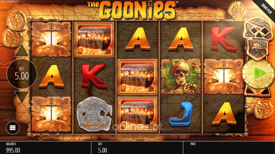 the goonies slot image of base game