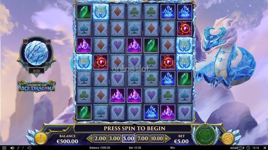 legend-of-the-ice-dragon-slot-base-game