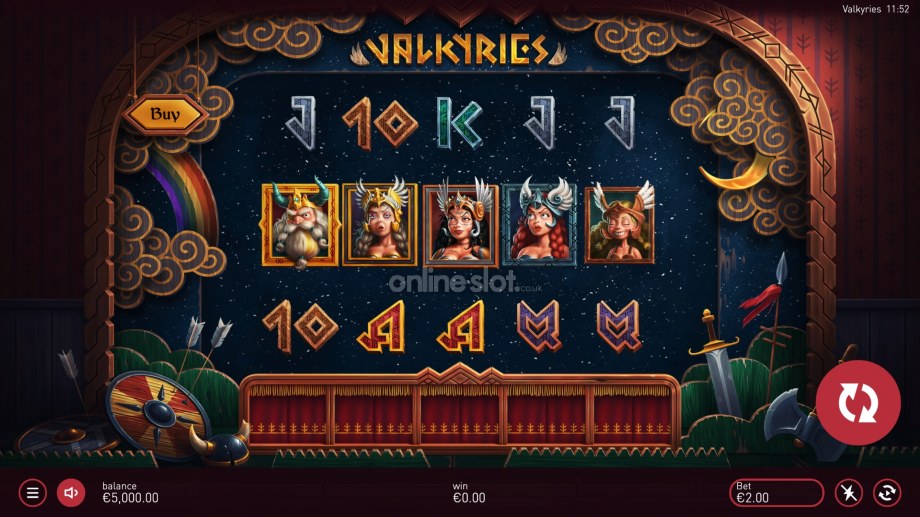 valkyries-slot-base-game