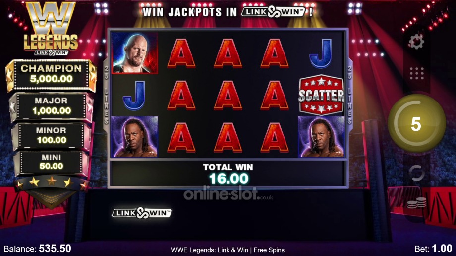 wwe-legends-link-and-win-slot-free-spins-feature