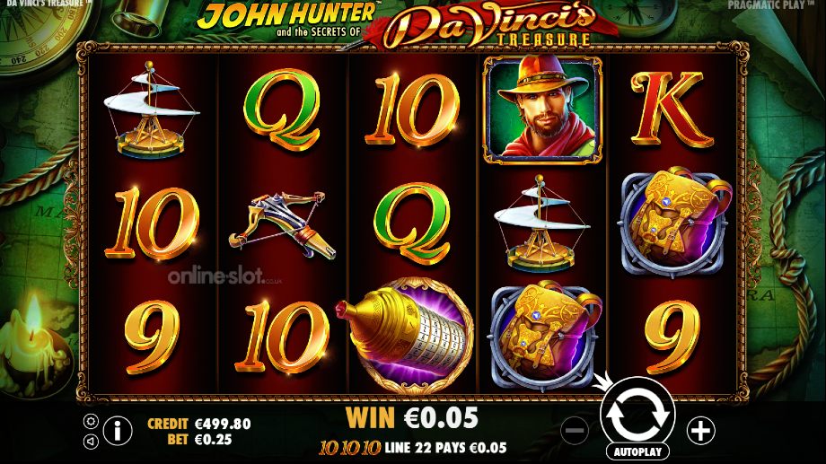 da-vincis-treasure-slot-base-game