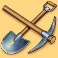 gold-strike-bonanza-slot-spade-and-axe-symbol
