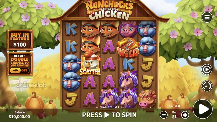 nunchucks-chicken-slot-base-game