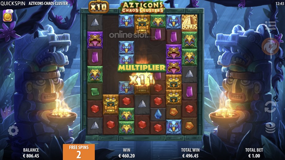 azticons-chaos-clusters-slot-sacred-free-spins-feature