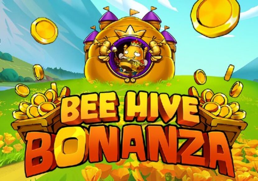 bee hive bonanza slot logo