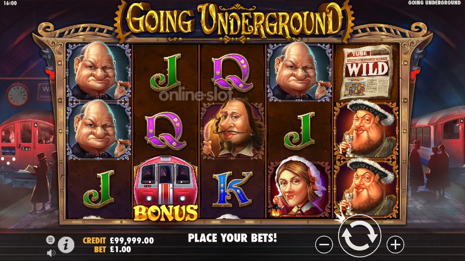 going-underground-slot-base-game
