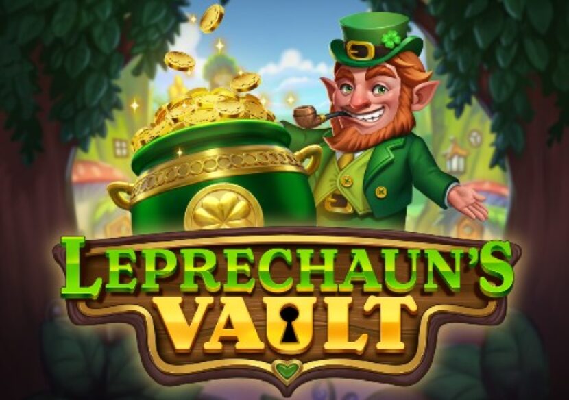 leprechauns vault slot logo