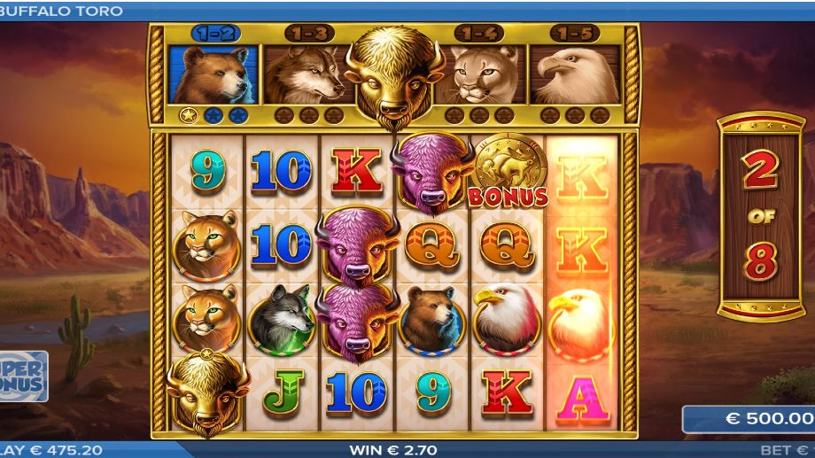 buffalo-toro-slot-bonus-game