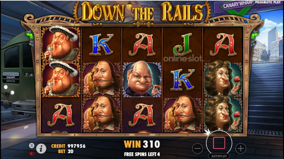 down-the-rails-slot-canary-wharf-free-spins-feature