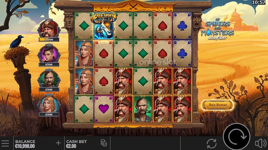 of-sabers-and-monsters-slot-base-game