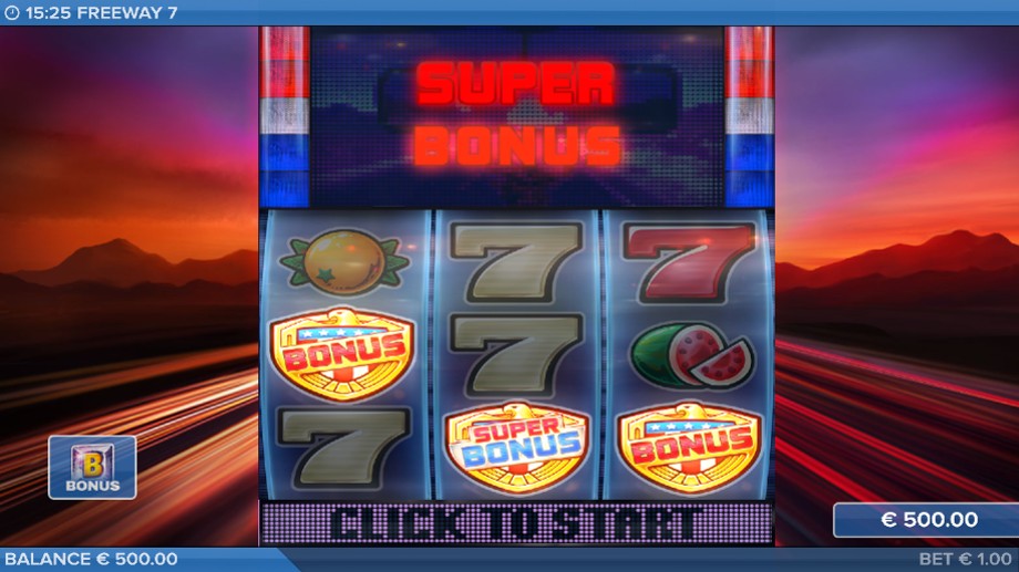 Freeway 7 Slot Bonus Game Feature