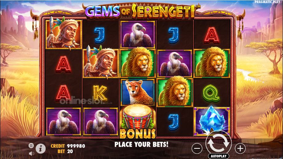 gems-of-serengeti-slot-base-game