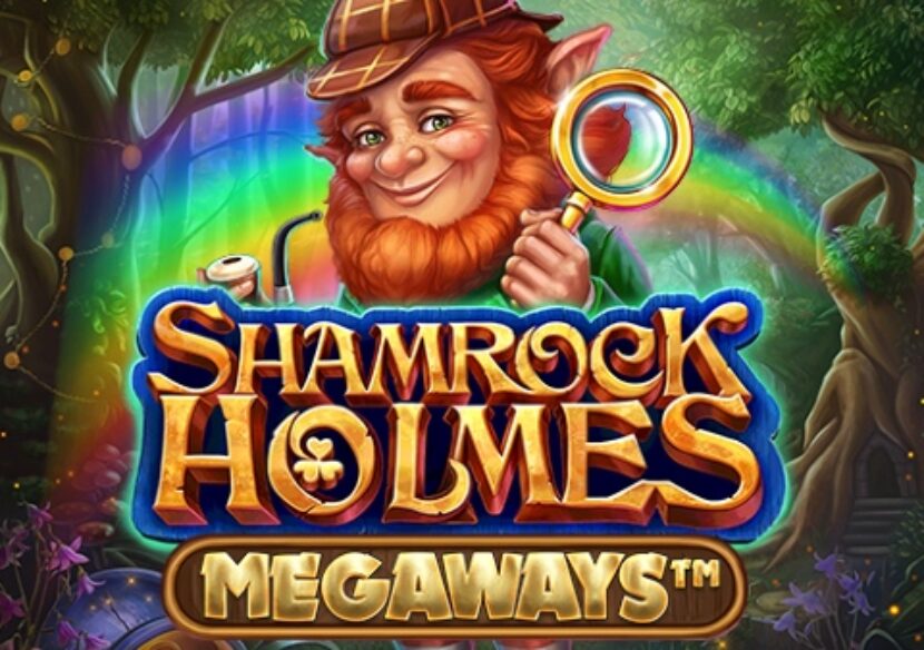 shamrock holmes megaways slot logo