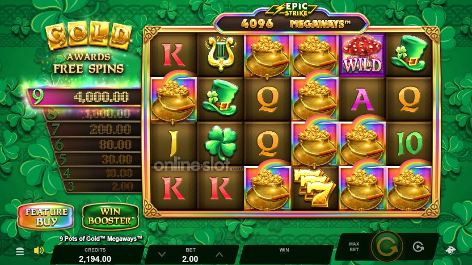 9-pots-of-gold-megaways-slot-epic-strike-feature