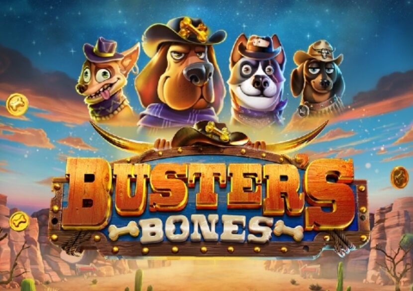 busters bones slot logo