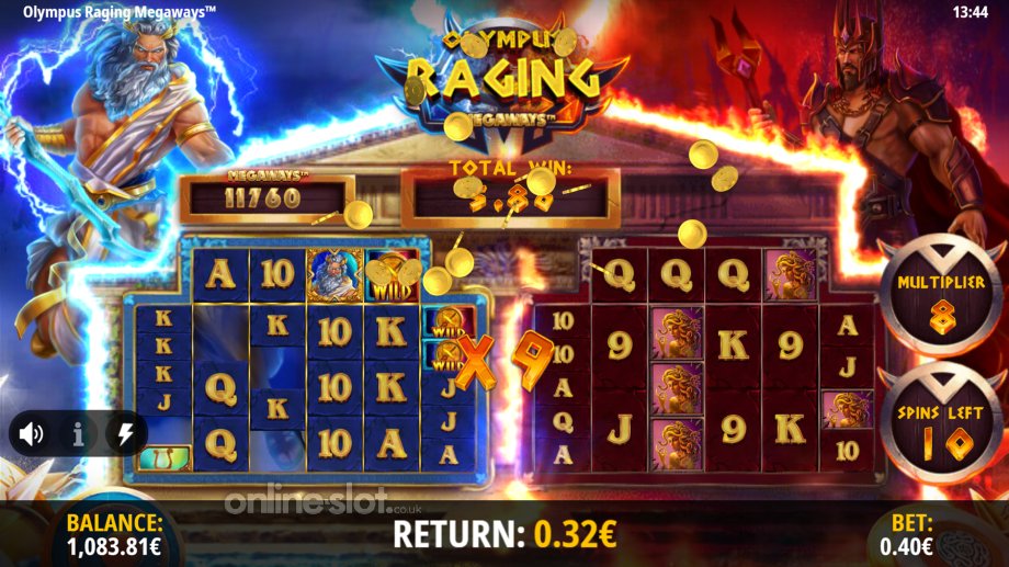 olympus-raging-megways-slot-battle-free-spins-feature