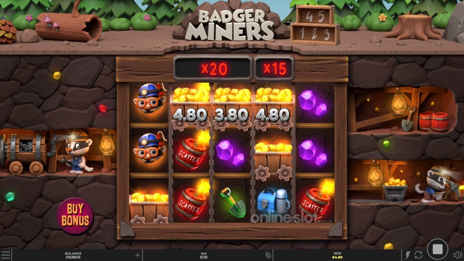badger-miners-slot-base-game