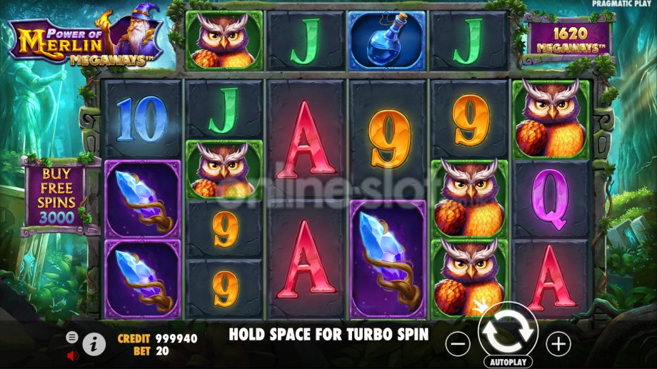 power-of-merlin-megaways-slot-base-game