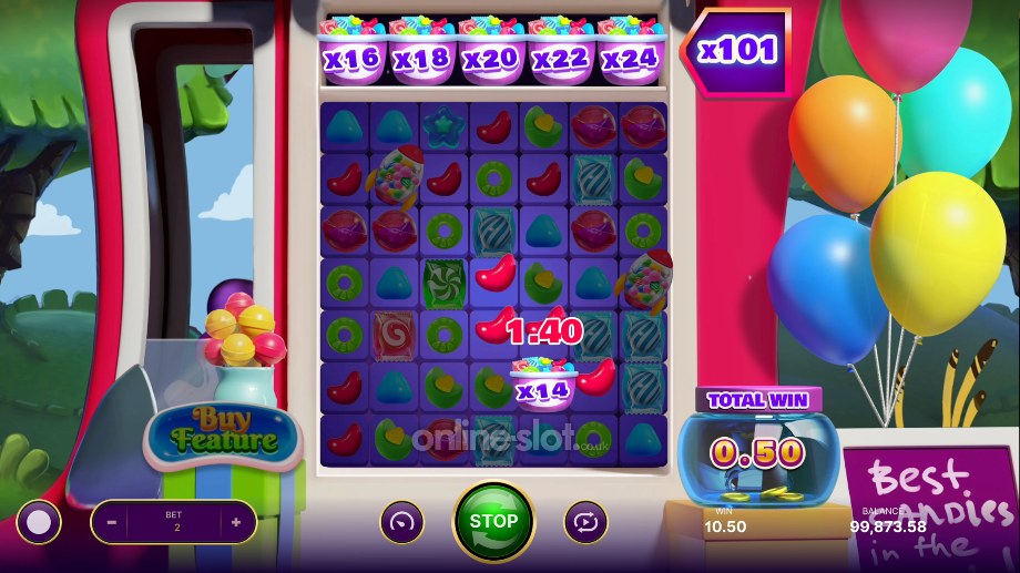 101-candies-slot-base-game