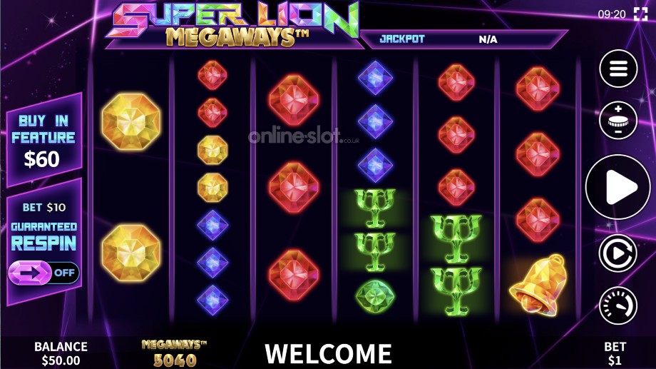 super-lion-megaways-slot-base-game