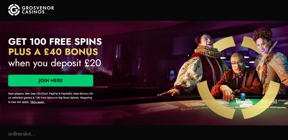 grosvenor casino welcome offer