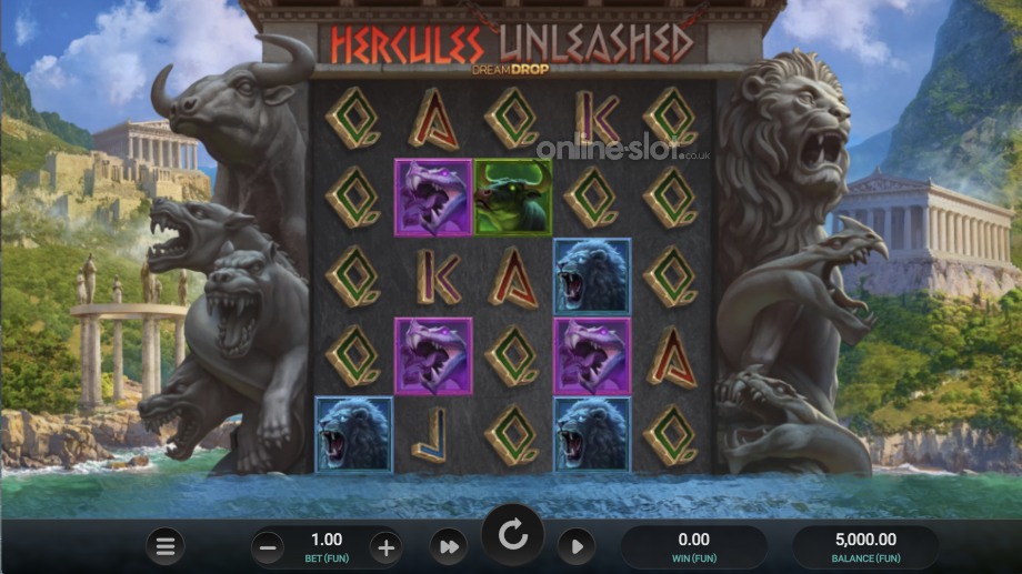 hercules-unleashed-dream-drop-slot-base-game