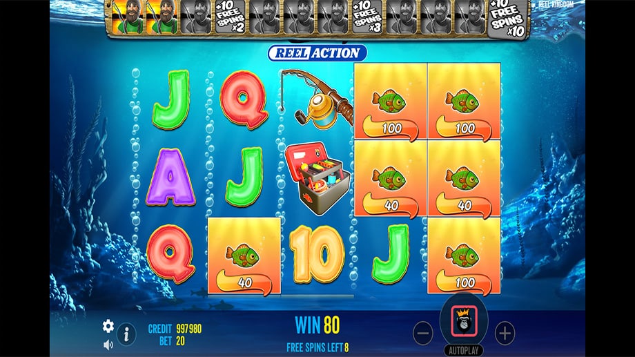 big bass bonanza–reel action free spins screenshot