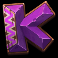 10-flaming-bisons-slot-K-symbol