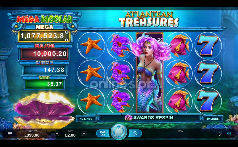 Atlantean-Treasures-Mega-Moolah-slot-basegame