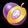 Deco Diamonds Deluxe slot plum symbol