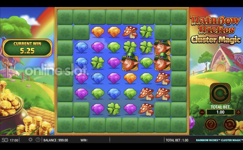 Rainbow-Riches-Cluster-Magic-slot-base-game
