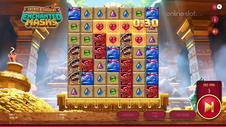 Archie-O’Loggins-and-the-Enchanted-Masks-slot-free-spins