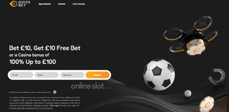 Quickbet Review | 100% up to £100 | July 2025
