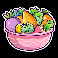 3-capybaras-pink-bowl-of-fruit-symbol