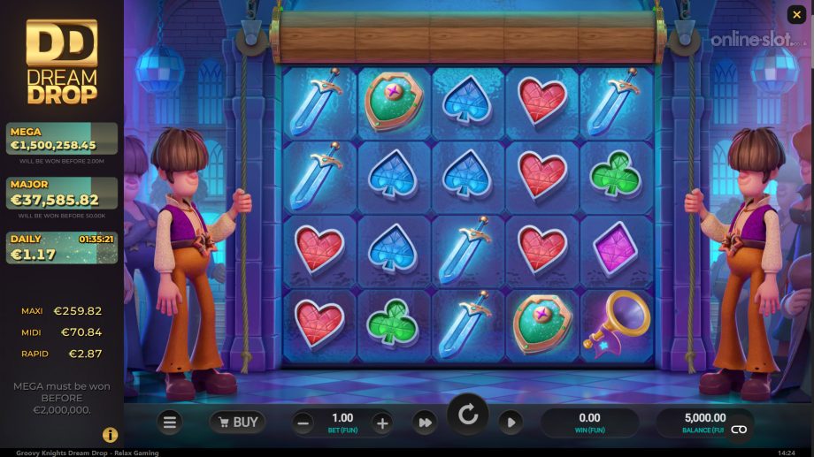 groovy-knights-dream-drop-slot-base-game