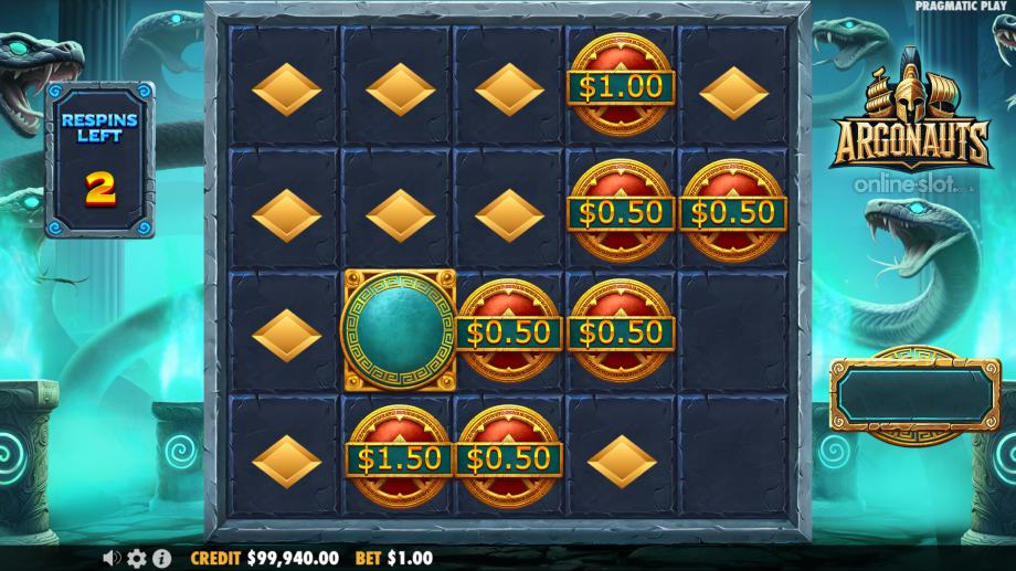 argonauts slot respins
